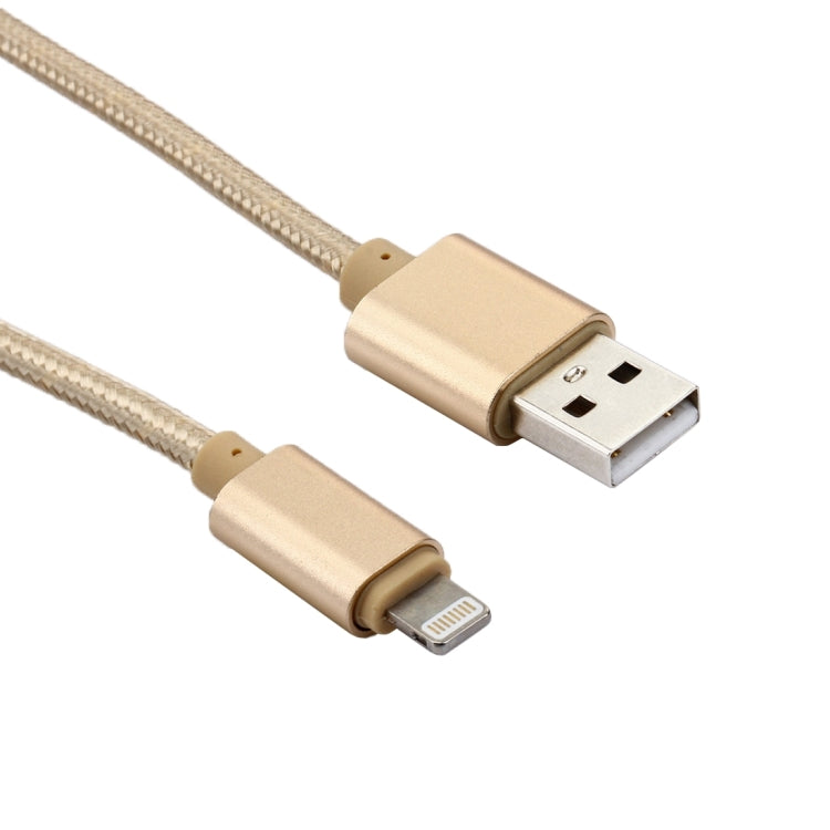 كابل بيانات / شاحن 1 متر برأس معدني منسوج 84 نواة 8 دبابيس إلى USB 2.0