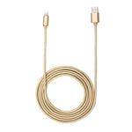 كابل بيانات / شاحن 1 متر برأس معدني منسوج 84 نواة 8 دبابيس إلى USB 2.0