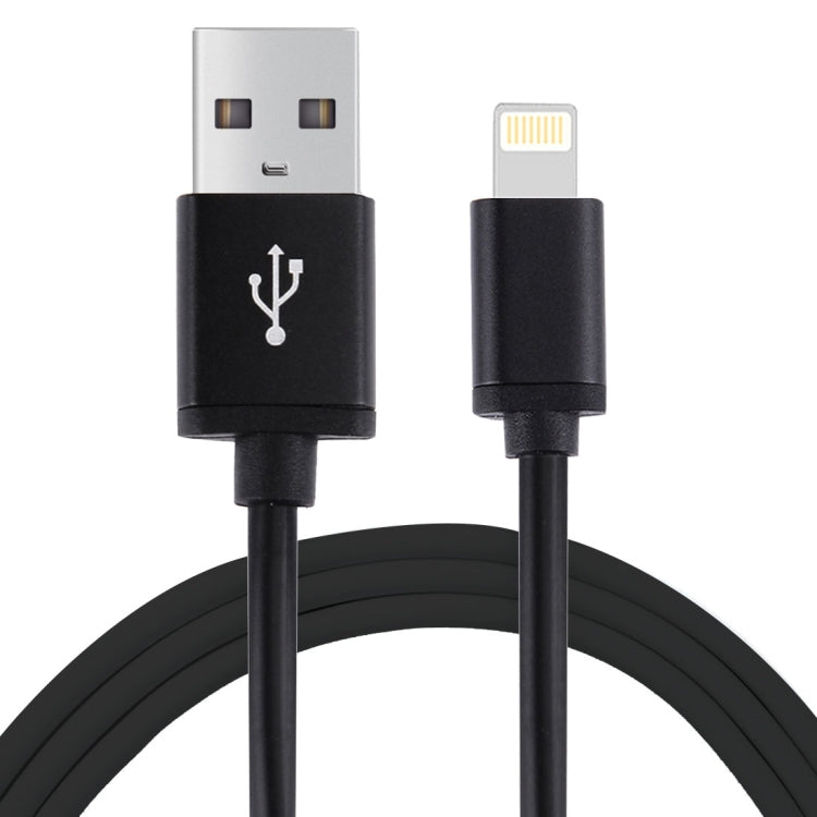 كابل شحن ومزامنة بيانات 1 متر 3A 8 دبابيس إلى USB لأجهزة iPhone و iPad، القطر: 4 سم
