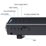 مكبر صوت شريط صوت LP-08 CE0152 مشغل MP3 USB 2.1CH بلوتوث لاسلكي مع جهاز تحكم عن بعد، CE0152 أسود، CE0152 ذهبي