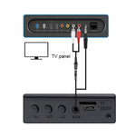 مكبر صوت شريط صوت LP-08 CE0152 مشغل MP3 USB 2.1CH بلوتوث لاسلكي مع جهاز تحكم عن بعد، CE0152 أسود، CE0152 ذهبي