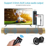 مكبر صوت شريط صوت LP-08 CE0152 مشغل MP3 USB 2.1CH بلوتوث لاسلكي مع جهاز تحكم عن بعد، CE0152 أسود، CE0152 ذهبي