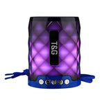 مكبر صوت بلوتوث محمول صغير T&G TG155 إصدار 4.2 مع أضواء ملونة
