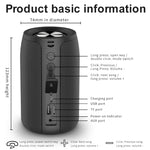مكبر صوت بلوتوث لاسلكي ZEALOT S32 بقوة 5 واط مع صوت HiFi بيس، يدعم التحدث بدون استخدام اليدين / USB / AUX، S32