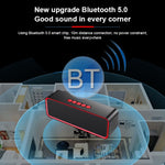 مكبر صوت بلوتوث لاسلكي محمول SC211 مع مضخم صوت، بلوتوث 5.0، يدعم بطاقة TF وقرص U وAUX 3.5 مم