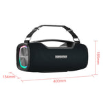 مكبر صوت بلوتوث محمول خارجي HOPESTAR A6X TWS مع أضواء موسيقية ملونة، يدعم بنك الطاقة والمكالمات بدون استخدام اليدين وقرص U وبطاقة TF و AUX 3.5 مم، A6X أسود، A6X أخضر