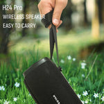 مكبر صوت بلوتوث محمول خارجي مقاوم للماء HOPESTAR H24 Pro TWS بنسيج منسوج مع ضوء إيقاعي، يدعم المكالمات بدون استخدام اليدين وقرص U وبطاقة TF و AUX 3.5 مم وراديو FM، H24 Pro أسود، H24 Pro رمادي، H24 Pro أزرق، H24 Pro أحمر