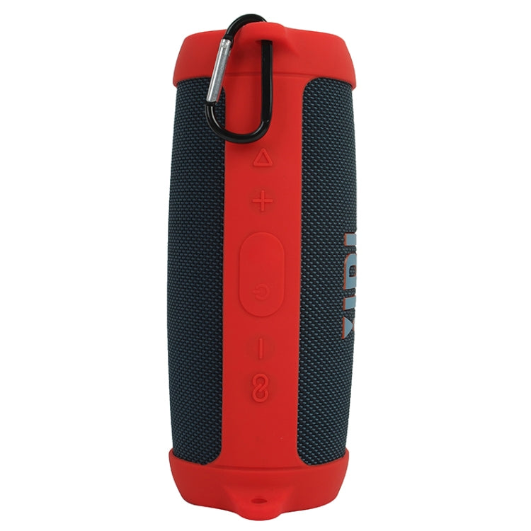 غطاء حماية سيليكون لمكبر صوت محمول مع حزام كتف ومشبك لجهاز JBL Charge 5