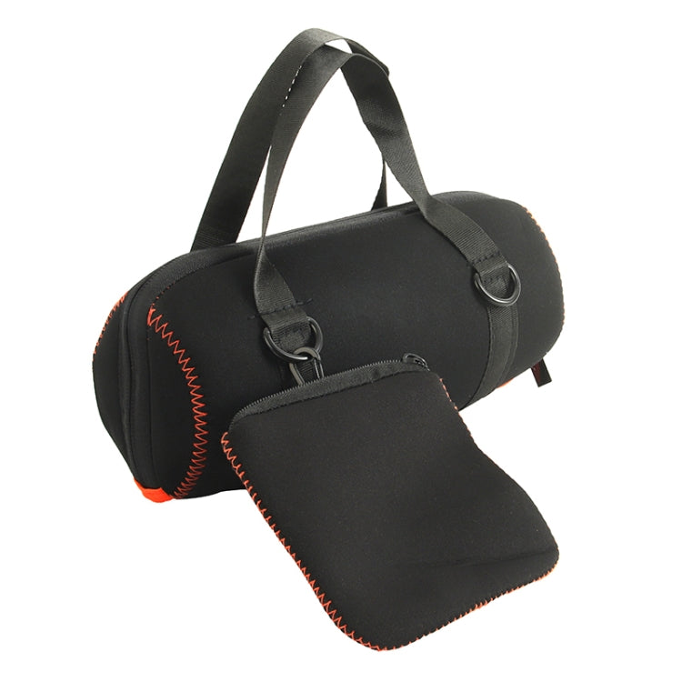 غطاء حماية مكبر صوت محمول EVA خارجي مع حزام كتف ومشبك لجهاز JBL Charge 5