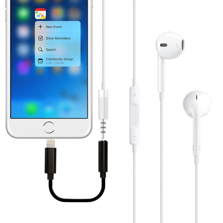 محول صوت 8Pin إلى 3.5 مم، الطول: حوالي 12 سم، يدعم iOS 13.1 أو أحدث