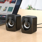 A2 USB 2.0 Wire-controlled Non-luminous Mobile Phone Computer Mini Desktop Speaker, Non-luminous