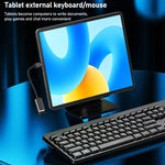 كابل شحن ونقل بيانات USB أنثى إلى Type-C ذكر بطول 8.3 سم بسلك معدني OTG