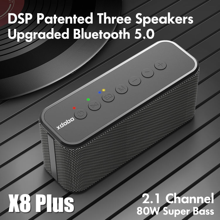 مكبر صوت بلوتوث لاسلكي 80 واط مع مضخم صوت خارجي يدعم TWS وبطاقة TF وقرص USB XDOBO X8 Plus