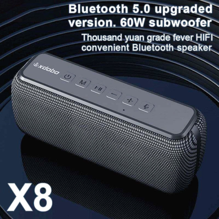 مكبر صوت بلوتوث لاسلكي 60 واط مع مضخم صوت خارجي يدعم TWS وبطاقة TF XDOBO X8