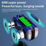 مكبر صوت بلوتوث لاسلكي 60 واط مع مضخم صوت خارجي يدعم TWS وبطاقة TF XDOBO X8