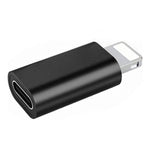 محول موصل ENKAY Hat-Prince HC-6 Mini ABS USB-C / Type-C 3.1 إلى 8 دبابيس (أبيض)، أسود، Type-C إلى 8 دبابيس