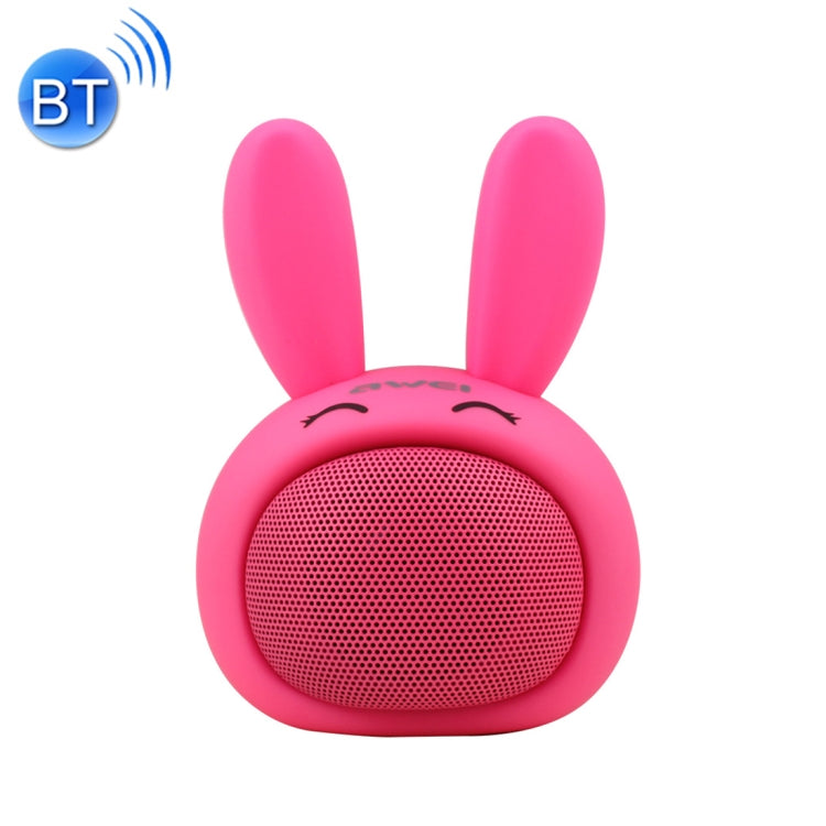 مكبر صوت بلوتوث لاسلكي محمول صغير awei Y700 بشكل أرنب، ميكروفون مدمج، يدعم AUX / مكالمات بدون استخدام اليدين، Y700