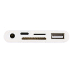 موزع 5 في 1 8 دبابيس إلى USB و USB-C / Type-C ومنفذ سماعة 3.5 مم وقارئ بطاقات SD و TF