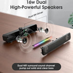 مكبر صوت محمول خارجي L16 بإضاءة RGB هاي فاي USB بلوتوث لاسلكي، L16