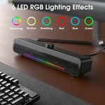 مكبر صوت محمول خارجي L16 بإضاءة RGB هاي فاي USB بلوتوث لاسلكي، L16