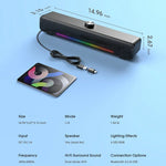 مكبر صوت محمول خارجي L16 بإضاءة RGB هاي فاي USB بلوتوث لاسلكي، L16
