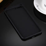 For iPhone 8 Plus & 7 Plus   Solid Color TPU Protective Case Without Round Hole
