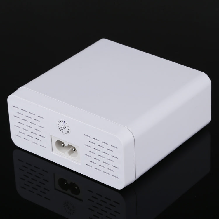 شاحن سريع 899 30 واط QC 3.0 بستة منافذ USB مع شاشة رقمية LCD، قابس الاتحاد الأوروبي، 899
