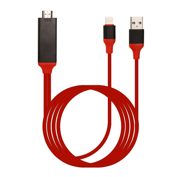 كابل محول 8 بن ذكر إلى HDMI و USB ذكر، الطول: 2 متر، 8 بن ذكر