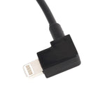 كابل توصيل بيانات USB بطول 30 سم بزواية 8 دبابيس يمين لـ DJI SPARK / MAVIC PRO / Phantom 3 & 4 / Inspire 1 & 2، USB إلى 8 دبابيس