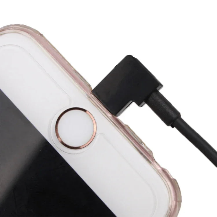 كابل توصيل بيانات USB بطول 30 سم بزواية 8 دبابيس يمين لـ DJI SPARK / MAVIC PRO / Phantom 3 & 4 / Inspire 1 & 2، USB إلى 8 دبابيس