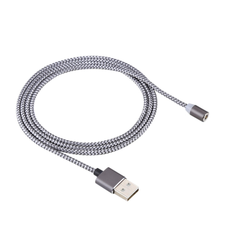 كابل شحن ومزامنة بيانات مضفر بطول 1.05 متر من 8 بن + Micro USB + USB-C / Type-C إلى USB مع مؤشر LED
