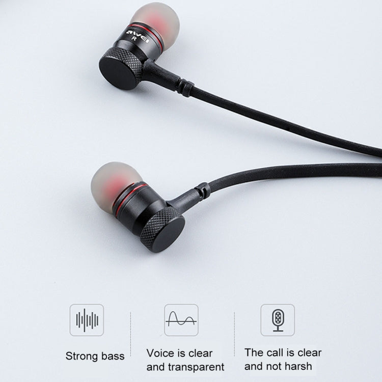 سماعة أذن بلوتوث رياضية عصرية بتصميم معلق على الرقبة من awei G10BL، مع ميكروفون مدمج، G10BL