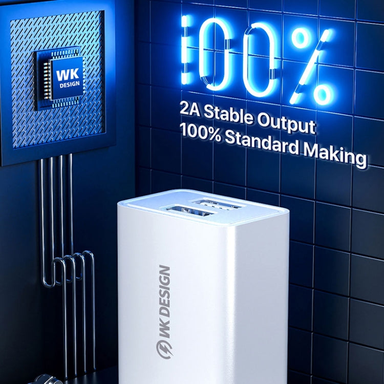 WK WP-U118 10 واط شاحن سفر بمنفذ USB واحد، محول طاقة، قابس US، WP-U118 قابس US