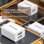 WK WP-U118 10 واط شاحن سفر بمنفذ USB واحد، محول طاقة، قابس US، WP-U118 قابس US