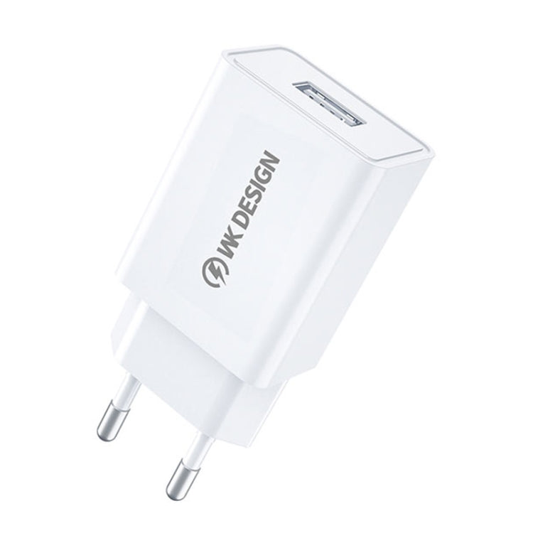 WK WP-U118 10 واط شاحن سفر بمنفذ USB واحد، محول طاقة، قابس EU، WP-U118 قابس EU