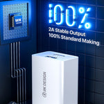 WK WP-U118 10 واط شاحن سفر بمنفذ USB واحد، محول طاقة، قابس EU، WP-U118 قابس EU