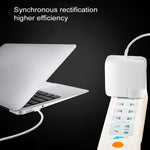 محول طاقة Type-C بقوة 61W مع كابل بطول 1.8 متر، قابس US، 61W قابس US