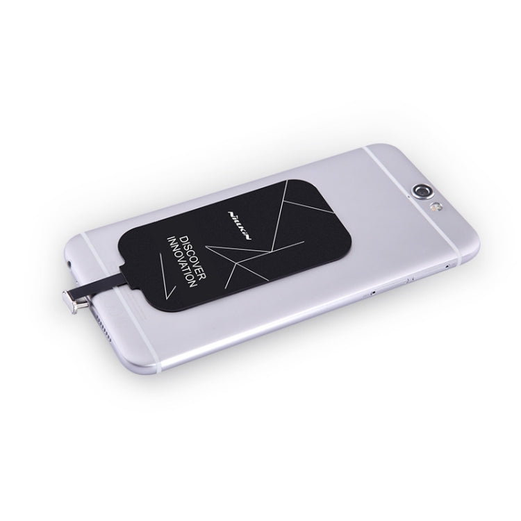 جهاز استقبال شحن لاسلكي بمعيار QI NILLKIN Magic Tag لهواتف iPhone 7 Plus / 6s Plus / 6 Plus، مع منفذ 8 Pin، الطول: 109 مم، لهاتف iPhone 7 Plus