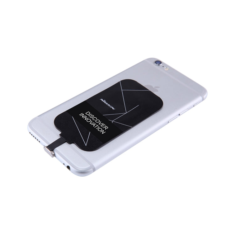 مستقبل شحن لاسلكي بمعيار QI من NILLKIN Magic Tag لهواتف iPhone 7 / 6s / 6 / 5S / 5، مع منفذ 8 دبابيس، الطول: 98 مم، لهاتف iPhone 7
