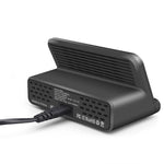 شاحن متعدد الوظائف 828W 7 في 1 بقدرة 60W مع واجهة USB QC 3.0 + 4 منافذ USB + واجهة USB-C / Type-C + شحن لاسلكي مع وظيفة حامل هاتف، قابس أستراليا، قابس أستراليا أسود، قابس أستراليا أبيض