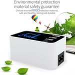 شاحن متعدد الوظائف CDA30 بقدرة 20W مع 3 منافذ USB + منافذ USB-C / Type-C مع شاشة LED، قابس الولايات المتحدة، قابس الولايات المتحدة