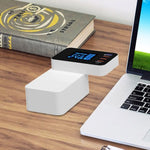 شاحن متعدد الوظائف CDA33Q بقدرة 40W مع USB QC 3.0 + 3 منافذ USB + منافذ USB-C / Type-C مع شاشة LED، قابس المملكة المتحدة، قابس المملكة المتحدة