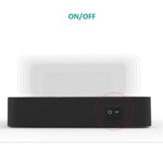 شاحن متعدد الوظائف بقدرة 50W مع 6 منافذ USB + 2 منافذ USB-C / Type-C + شحن لاسلكي مع شاشة LED وحافة قابلة للفصل، قابس أستراليا، قابس أستراليا