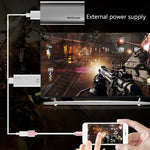 كابل محول Onten 7562 USB أنثى إلى HDMI للهاتف إلى HDTV لهواتف iPhone / أندرويد