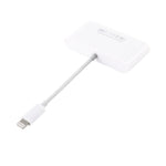 محول قارئ كاميرا NK-108L من 8 دبابيس إلى USB + بطاقة TF + بطاقة SD، متوافق مع أنظمة IOS 9.1 وما فوق، NK-108L