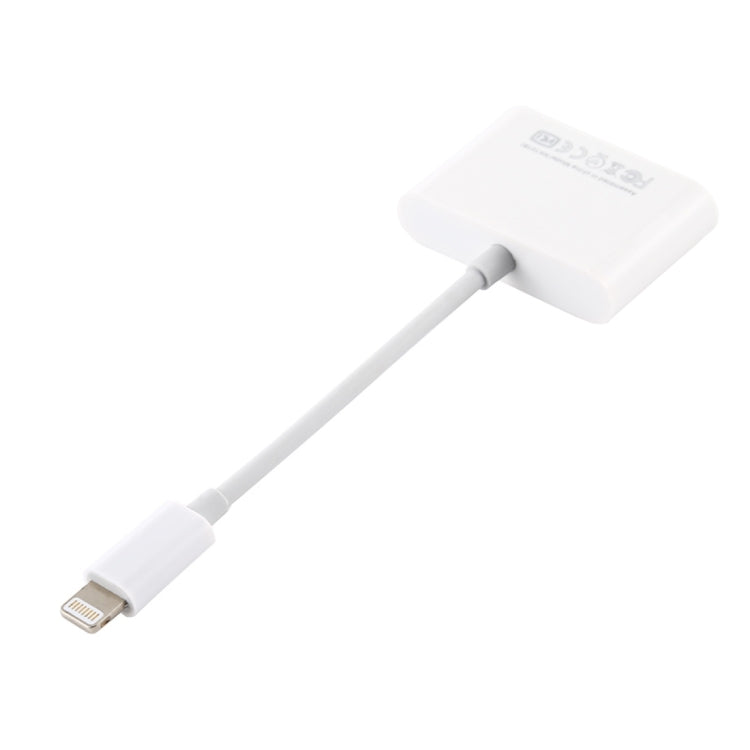 NK101 محول قارئ كاميرا من 8 بن إلى USB، متوافق مع أنظمة iOS 9.1 وما فوق، NK101