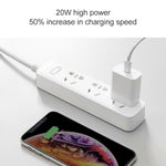 شاحن سفر أصلي من شاومي AD201 20 واط بمنفذ USB-C / Type-C واحد، نسخة الشحن السريع، قابس US، 20 واط