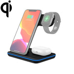 شاحن لاسلكي مغناطيسي عمودي Z5A بمعيار QI للهواتف المحمولة وساعات أبل وسماعات AirPods / سامسونج جالاكسي بودز / هواوي فري بودز، مع ضوء حلقي لمسي، Z5A