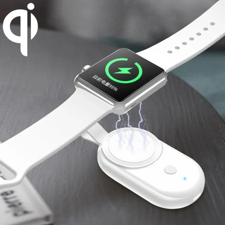 شاحن طاقة متنقل عالمي 848 وشاحن لاسلكي مغناطيسي لساعات Apple Watch Series 6 / 5 / SE / 4 / 3 / 2 / 1