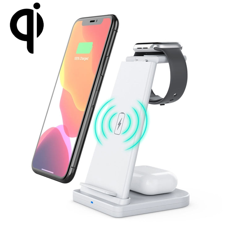 حامل شحن متعدد الوظائف HQ-UD21 3 في 1 قابل للطي للهواتف والساعات والشحن اللاسلكي لأجهزة iPhone وساعة أبل وAirpods، HQ-UD21